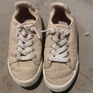 Roxy Glittery Beige Kids Sneakers